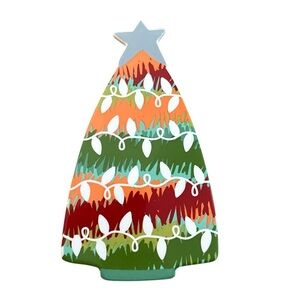 Happy Everything Coton Colors Large Spruced Up Tree Floral Ceramic Attachment